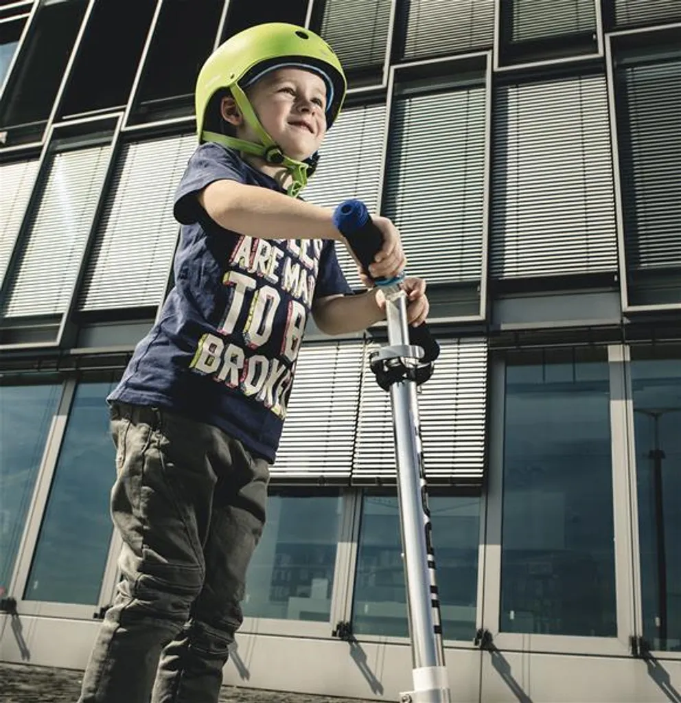 Casque de patineur et roller Hudora vert réglable, protection 51-55 cm - 3