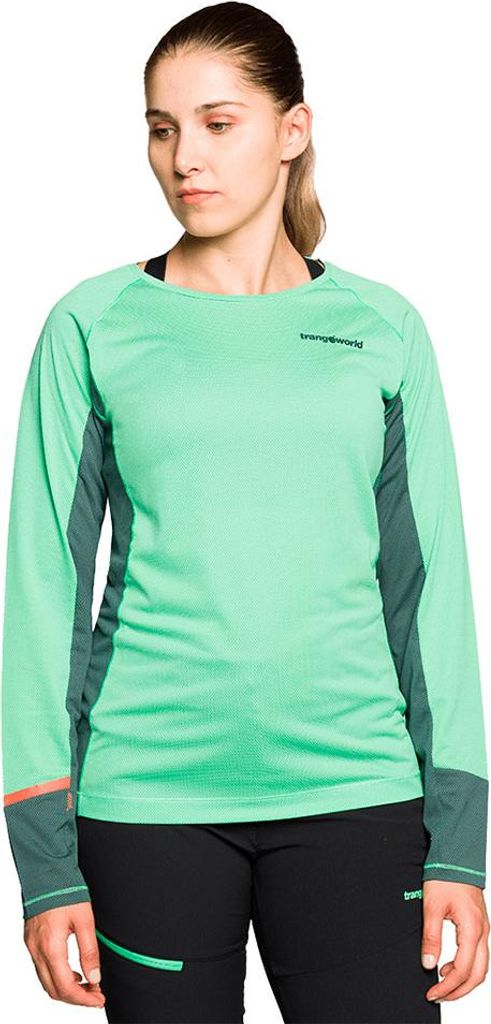 Trangoworld Sardala Langarm-t-shirt Grün L Damen Grün L
