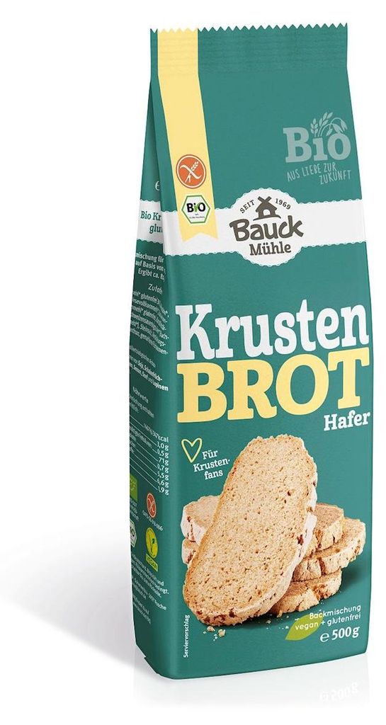 MIESZANKA DO WYPIEKU CHLEBA OWSIANEGO BEZGLUTENOWA BIO 500 g - BAUCK HOF