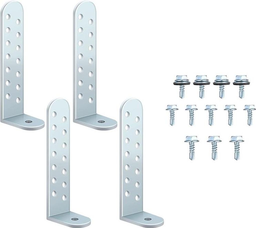 INF Universal Kondensatorhalterung für Beton & Mauerwerk - 4er Set
