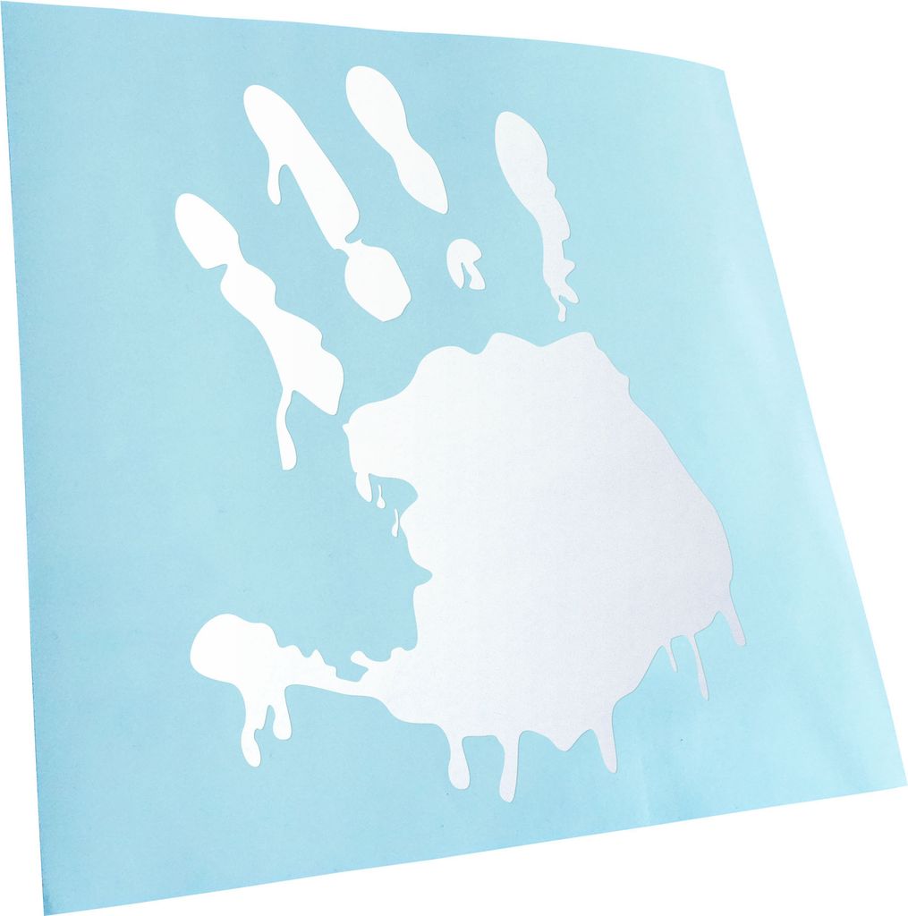 Kiwistar - Autoaufkleber - gold - 60 x 44 cm - Zombie Hand - Heckscheibenaufkleber - Aufkleber für Auto Kfz Fahrrad, LKW, Truck Mofa