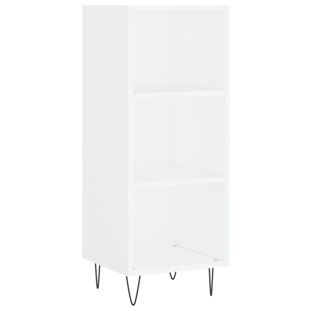 Mobile Credenza SYFAX Bianca 90cm | Salvaspazio in Legno Multistrato