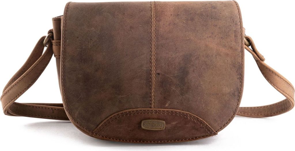 HAROLD'S Leder Umhängetasche Antic Shoulderbag Nature hellbraun