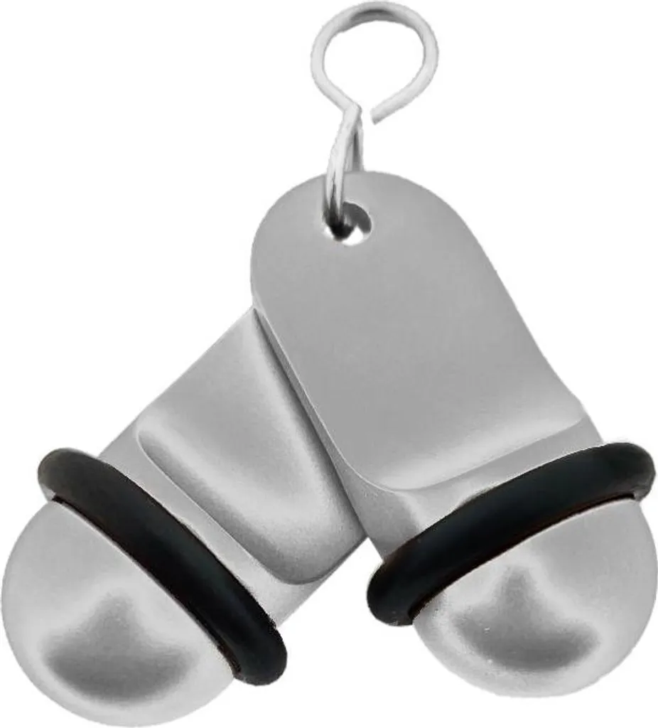 Mini Portachiavi In Metallo Argento - Confezione Da 5 Pezzi, Anello Portachiavi 18 Mm, Piccoli E Resistenti