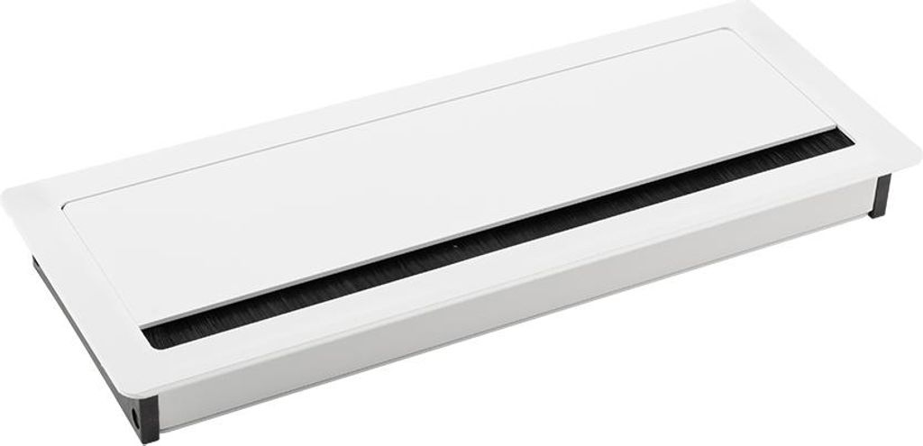 Weiße Aluminium-Kabeldurchführung 240x100x29mm