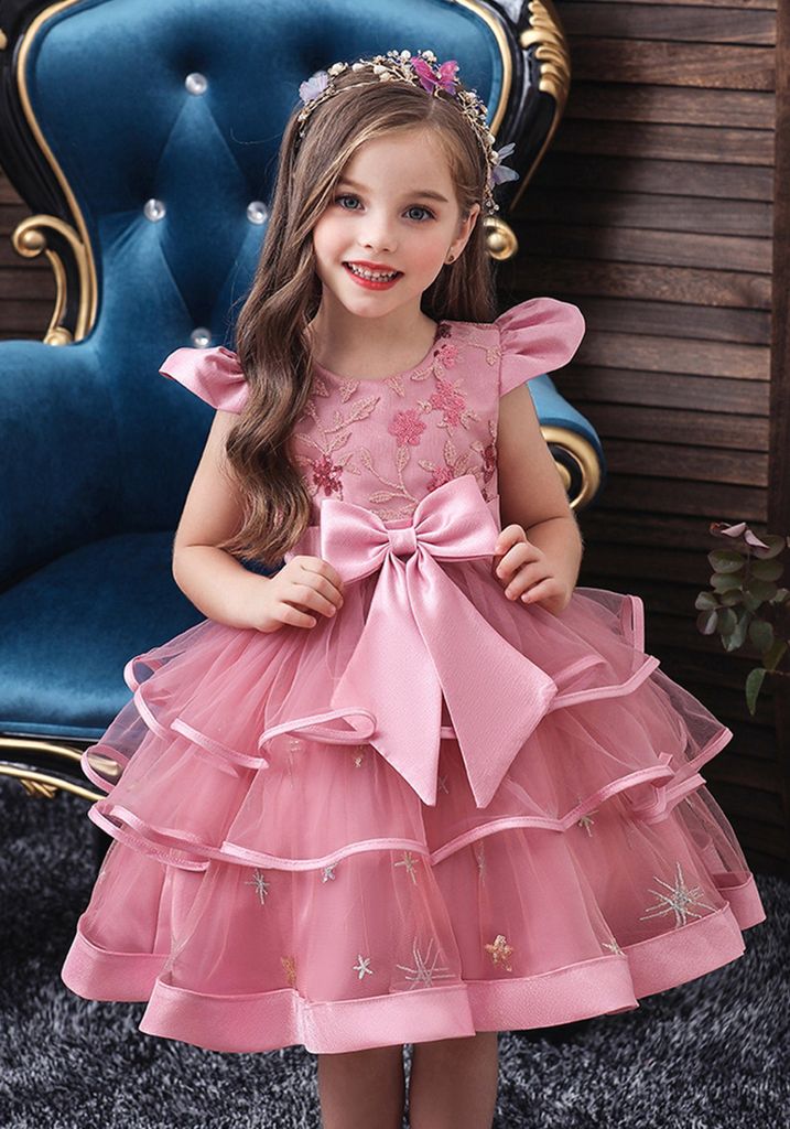 Kinder Blumenmädchen Abendkleid Prinzessin Mädchen Hochzeit Partykleid Festkleid