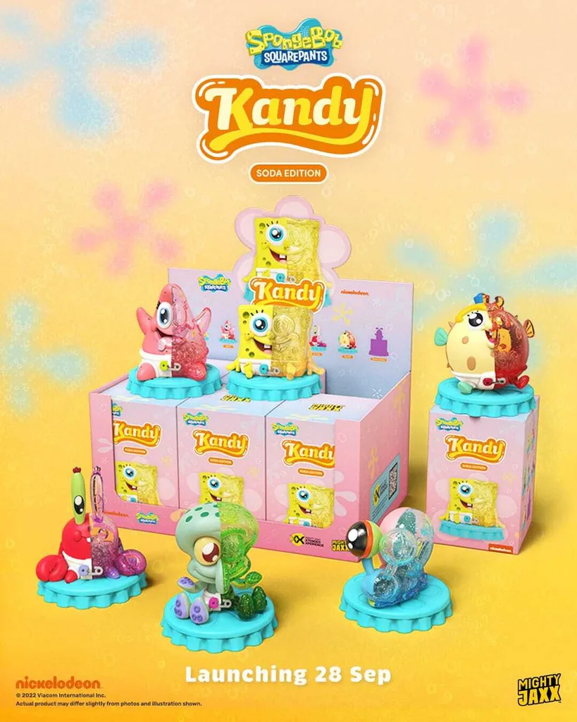 Complétez votre collection Bob l'éponge Kandy Soda Edition Display de 6