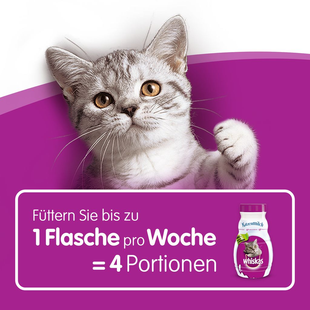WHISKAS® Katzenmilch 6 x 200ml Produktbild 3