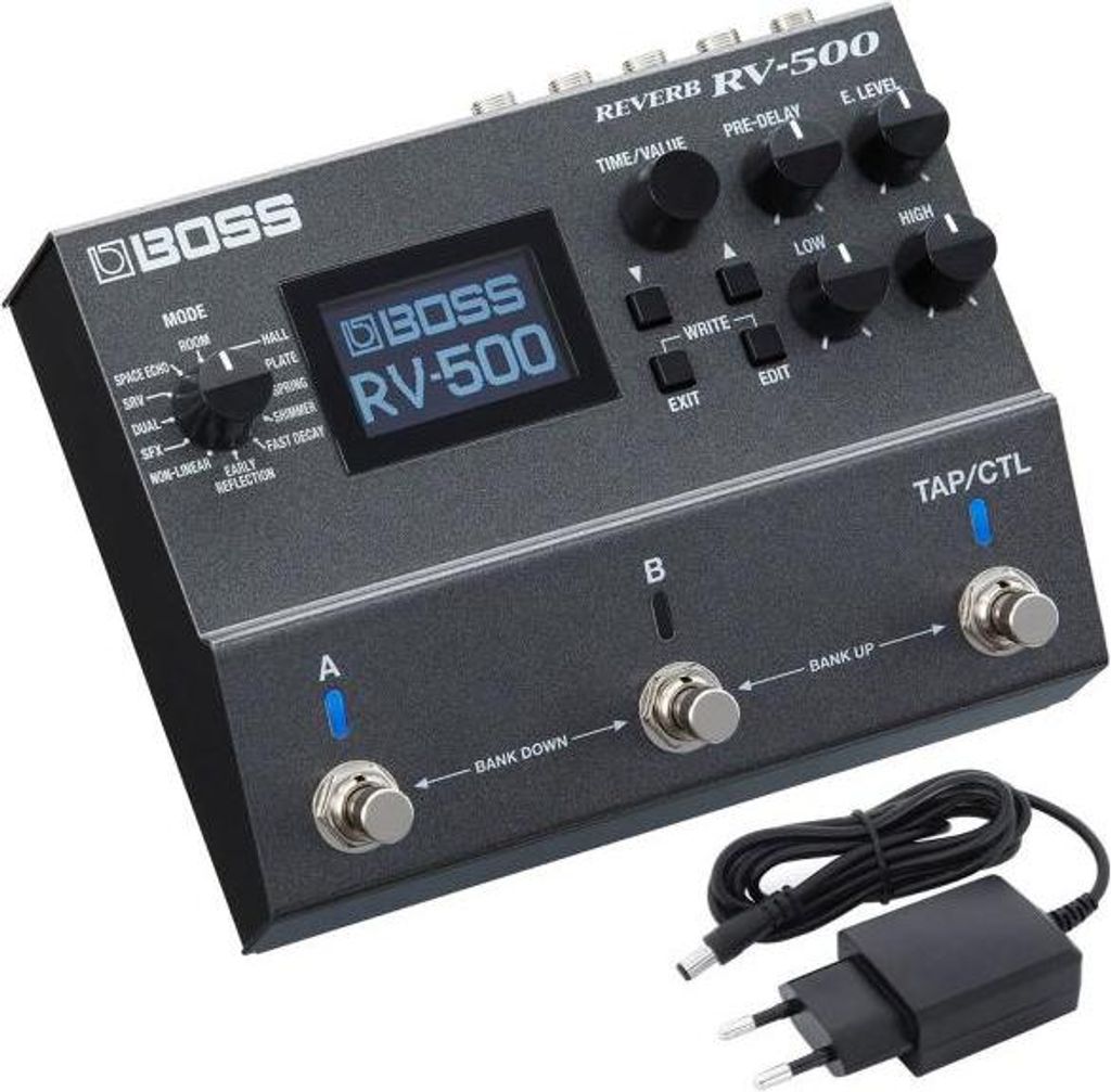 Boss RV-500 Reverb Hall Effektgerät mit Netzteil