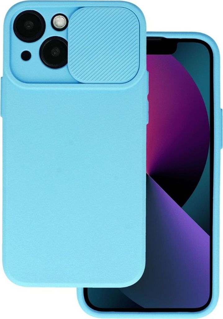 CamShield Silikon Cover Case Slim Handyhülle Schutzhülle mit Kameraschutz Kameraabdeckung kompatibel mit Xiaomi Redmi Note 11 / 11s Blau