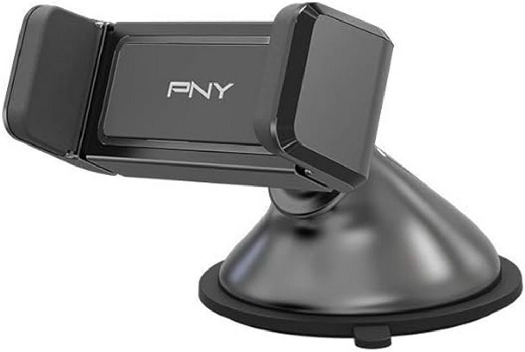 PNY, 360° drehbare Smartphone-Autohalterung für die Windschutzscheibe, Schwarz