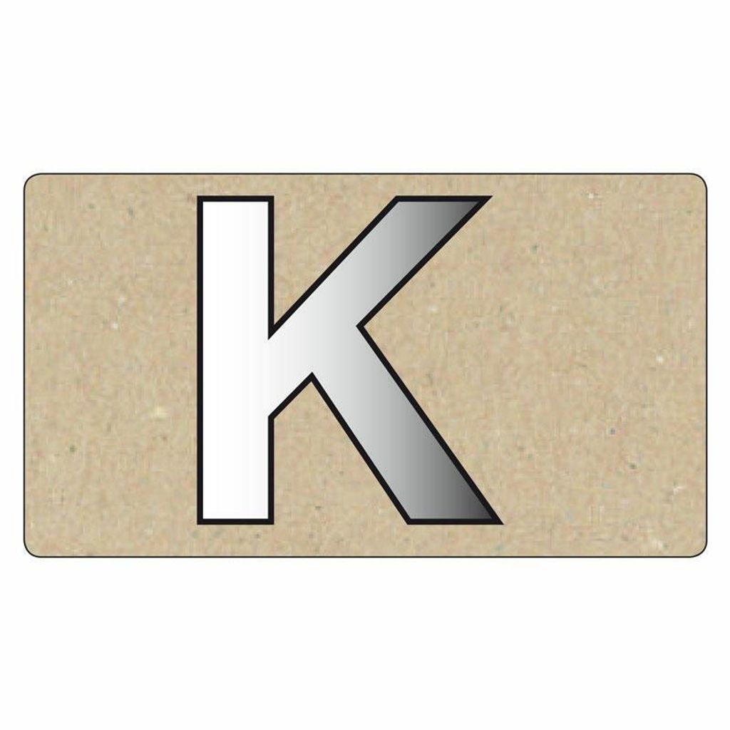 Spiegelornamente Grobuchstabe K