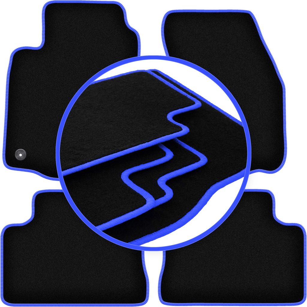 CARLUX-BLUE Autofußmatten für: Mitsubishi Colt V / CJO Fließheck (1996-2003)