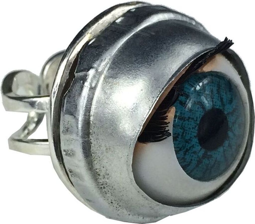 Auge Ring Augen Miniblings Fingerring Halloween Grusel Organ Frankenstein Puppe