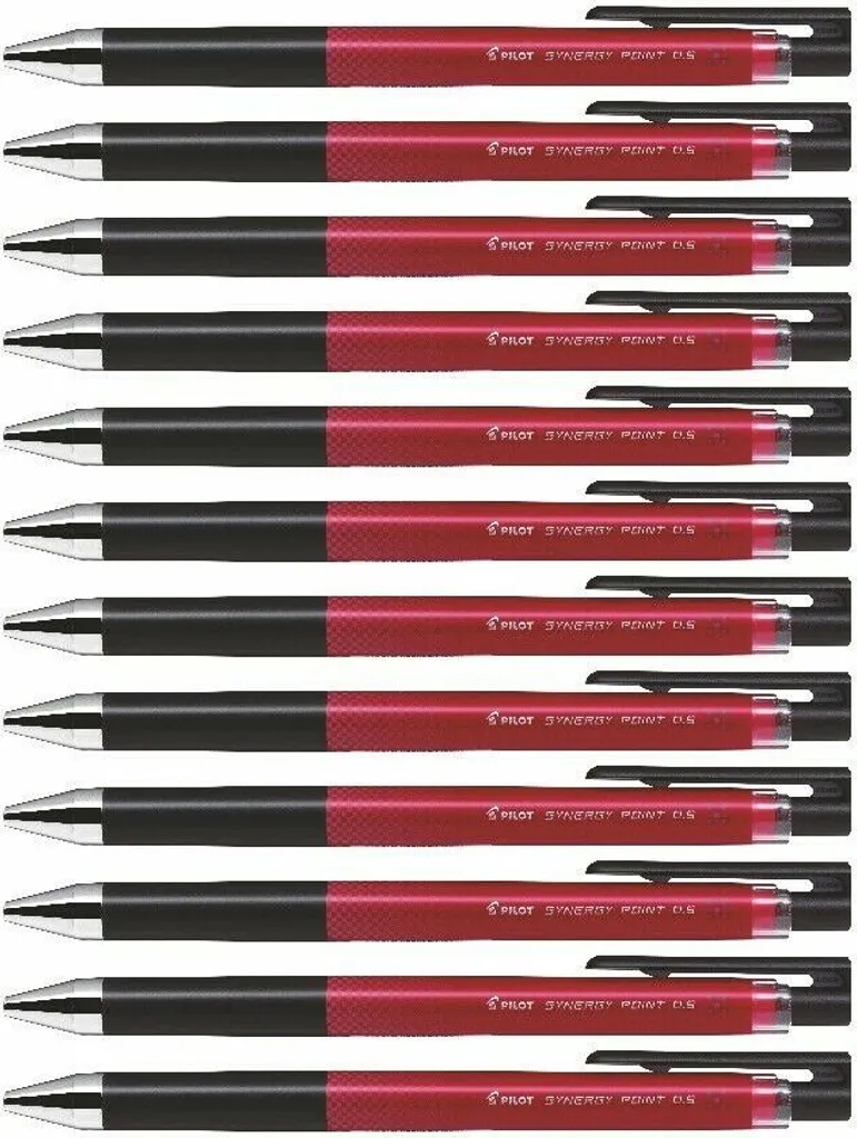 Roller Pilot Synergy Point BLRT-SNP5-F Rouge Pointe Fine - Set de 12