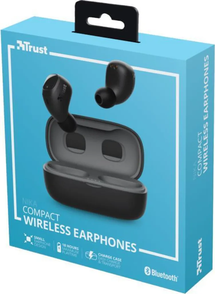 Casque Bluetooth Trust Nika TWS - Écouteurs Compacts Noir avec Micro Intégré - 23