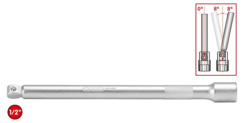 KS TOOLS 1/2" estensione inclinabile 50 mm - 911.1381 Immagine del prodotto 