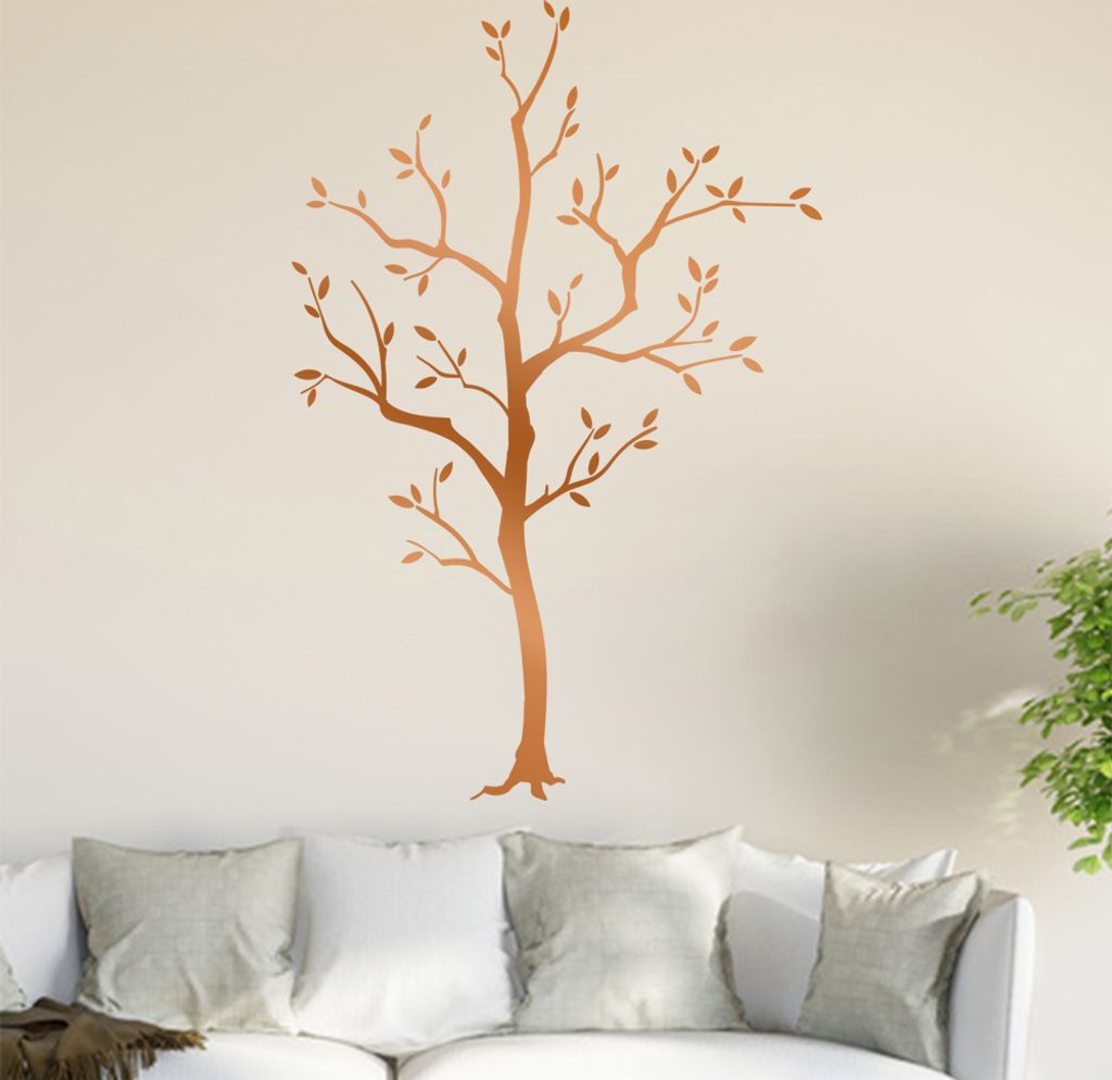 junger Baum Wandtattoo in 6 Größen - Wandaufkleber Wall Sticker - Dekoration, Küche, Wohnzimmer, Schlafzimmer, Badezimmer