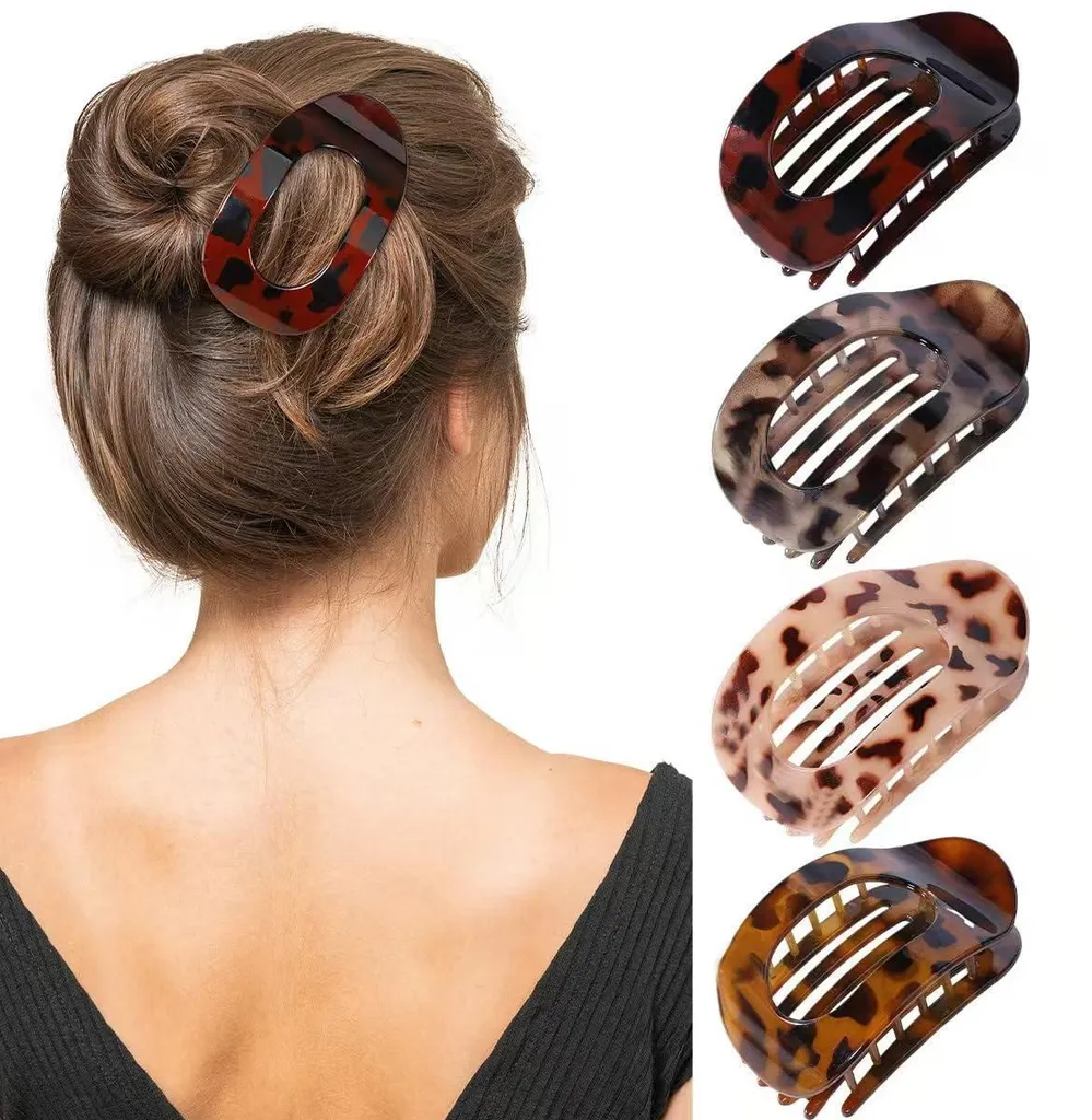 Pinces Bec de Canard avec Dentelure Intérieure - 4 Barrettes Résistantes