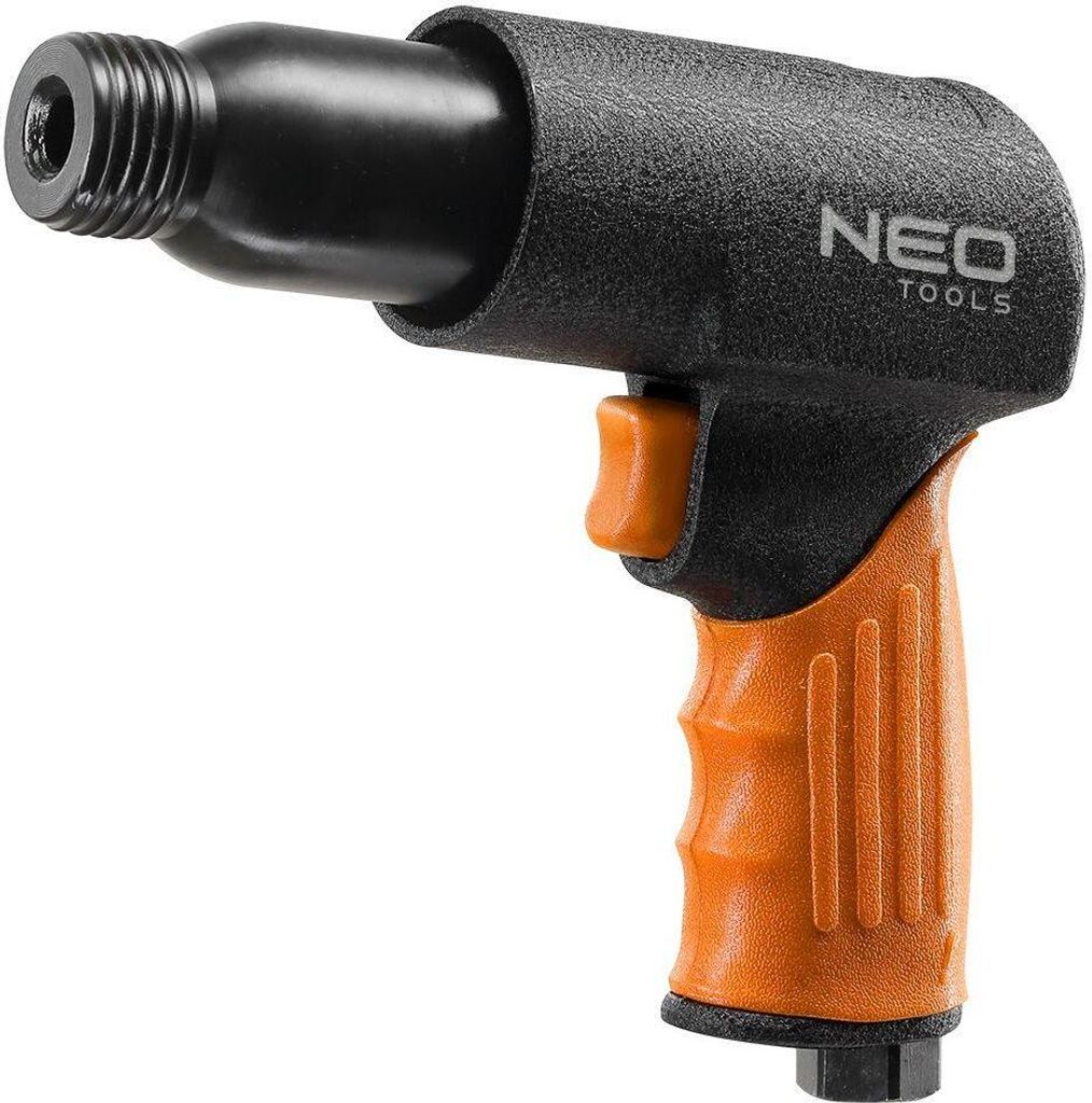 Neo Tools Drucklufthammer mit 1/4" Luftanschluss Arbeitsdruck 6,3 bar Max. Hubzahl 3500 U/min Meißelhammer Spindelgröße 10,2 mm Gerätelänge 17...