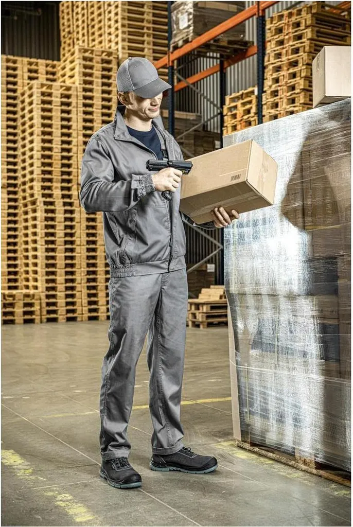 Chaussures de chantier légères Högert Naab S1P SRC Cuir Chamoisé T41 - 6