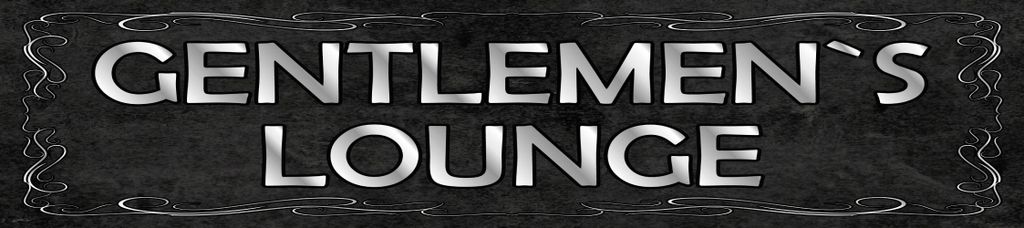 vianmo Blechschild 10x46 cm Gentlemen ́s Lounge