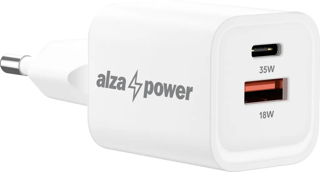 Adaptateur Secteur USB-C 35W G400CA AlzaPower Blanc Power Delivery 3.0