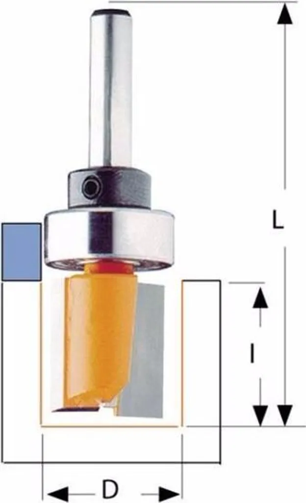 Mèche longue carbure 31.7mm pour affleurage intensif - Queue de 8mm - 3