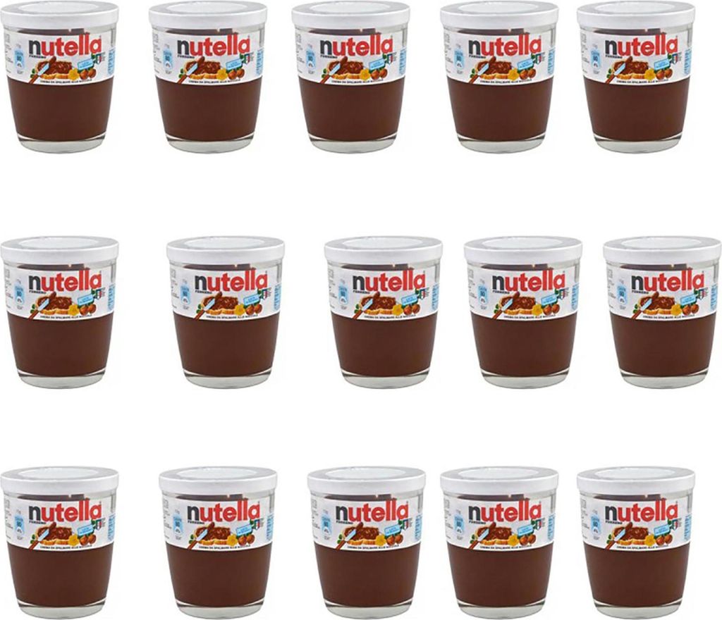 Ferrero Nutella w praktycznej szklance 15 x 220 gramów Zdjęcie produktu 