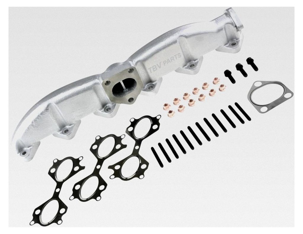Abgaskrümmer Dichtungssatz aus Sphäroguss kompatibel für E60 E61 E65 X5 3.0d 2.5d M57 M57N 325d 330d 525d