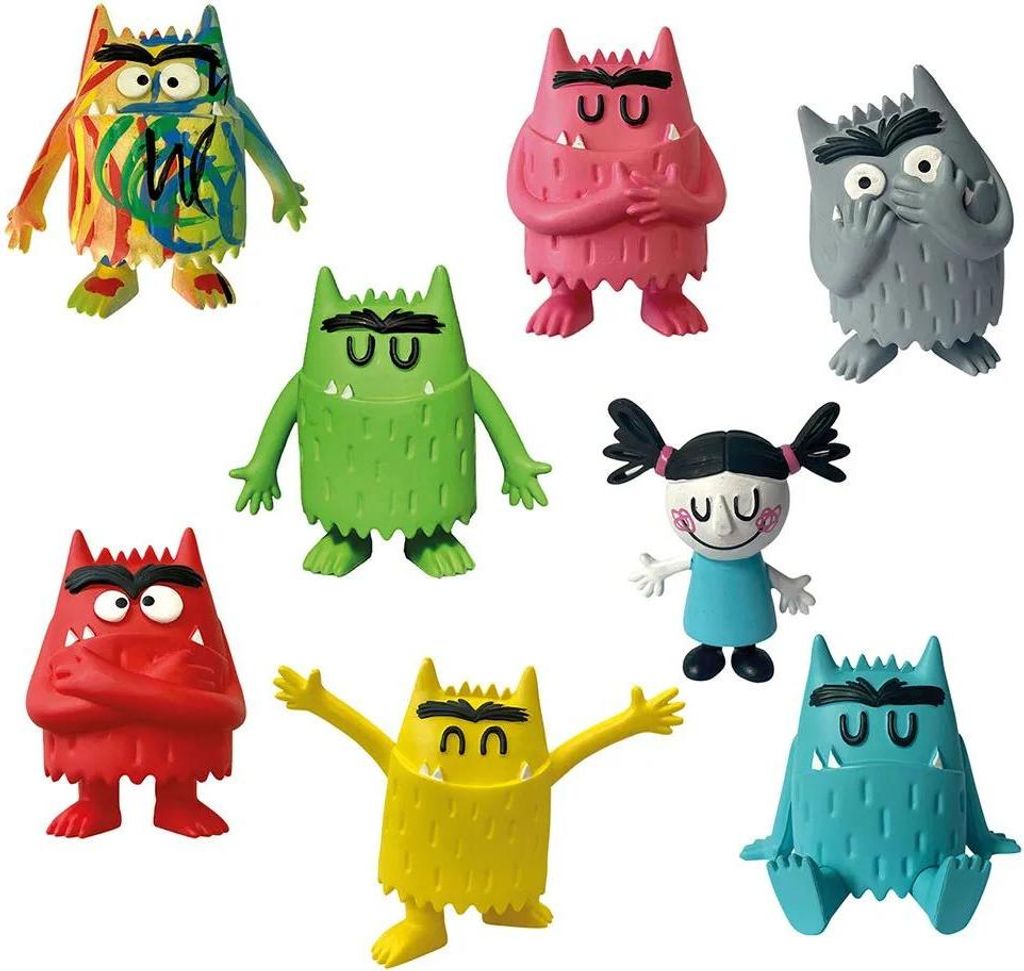Le set de figurines du monstre des couleurs (8 figurines) Image du produit 