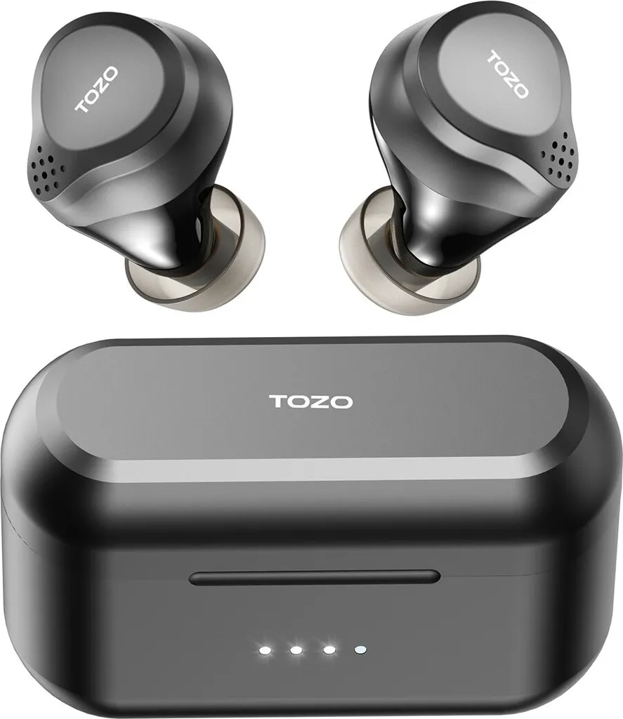 Écouteurs TWS avec Recharge USB-C et Réduction de Bruit Passive Noir