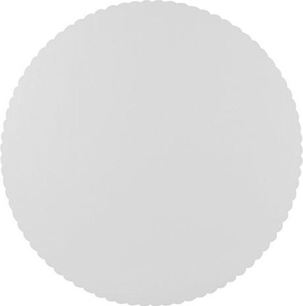 500 Papstar Tortenunterlagen, Pappe pure rund Ø 30 cm weiss mit gezacktem Rand 11372