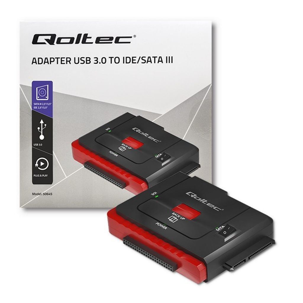 Qoltec Adapter USB 3.0 auf IDE | SATA III