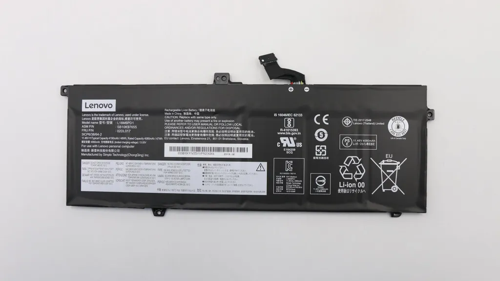 Batterie Lenovo 48Wh Lithium-Ion Interne - 6 cellules pour ThinkPad