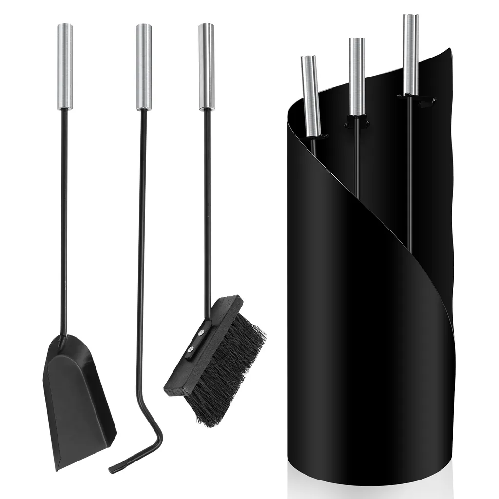 Set Camino 4 Pezzi Jopassy Acciaio Inox Nero - Accessori Professionali
