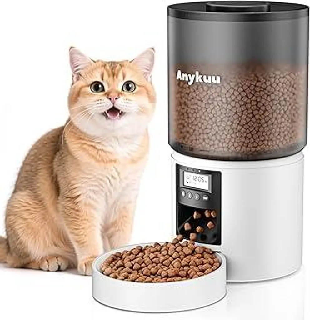 Smart Pet Feeder 4L: Distributore Automatico Cibo Cani e Gatti con LCD