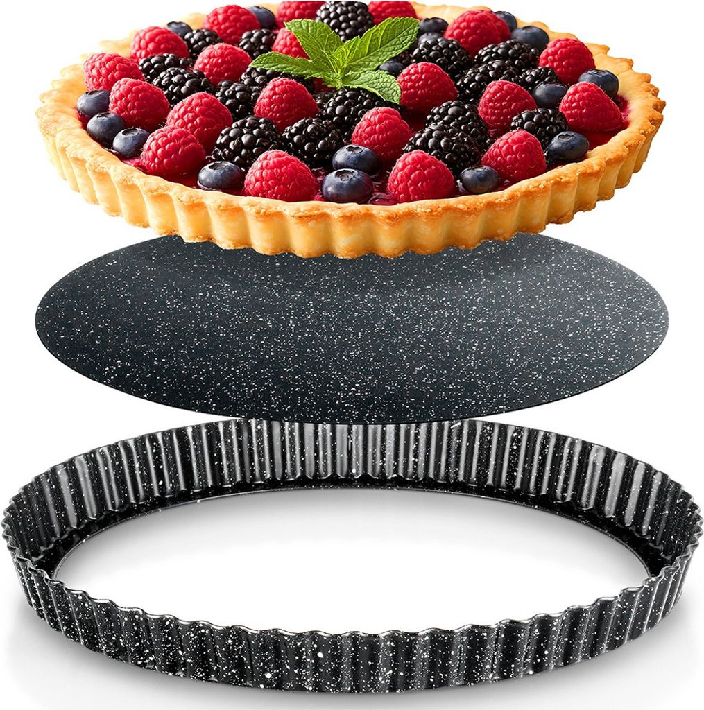 Vilde | Moule à charnière rond - Moule à tarte - 28x3 cm - Image du produit 