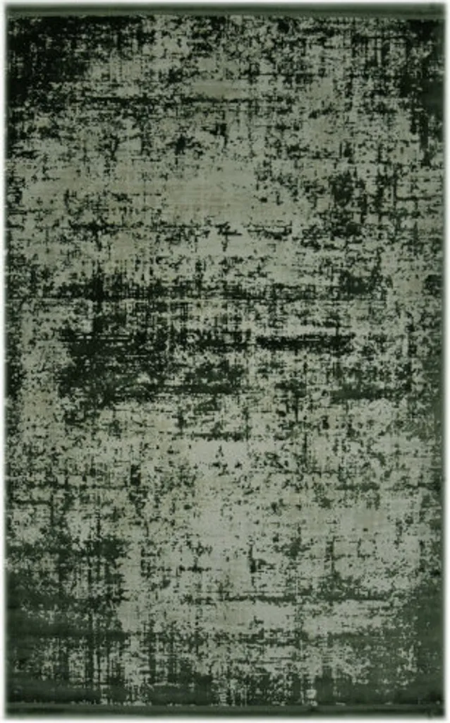 Tapis Vert Cordoue 80x150 cm - Tissage de Qualité pour Salon et Entrée