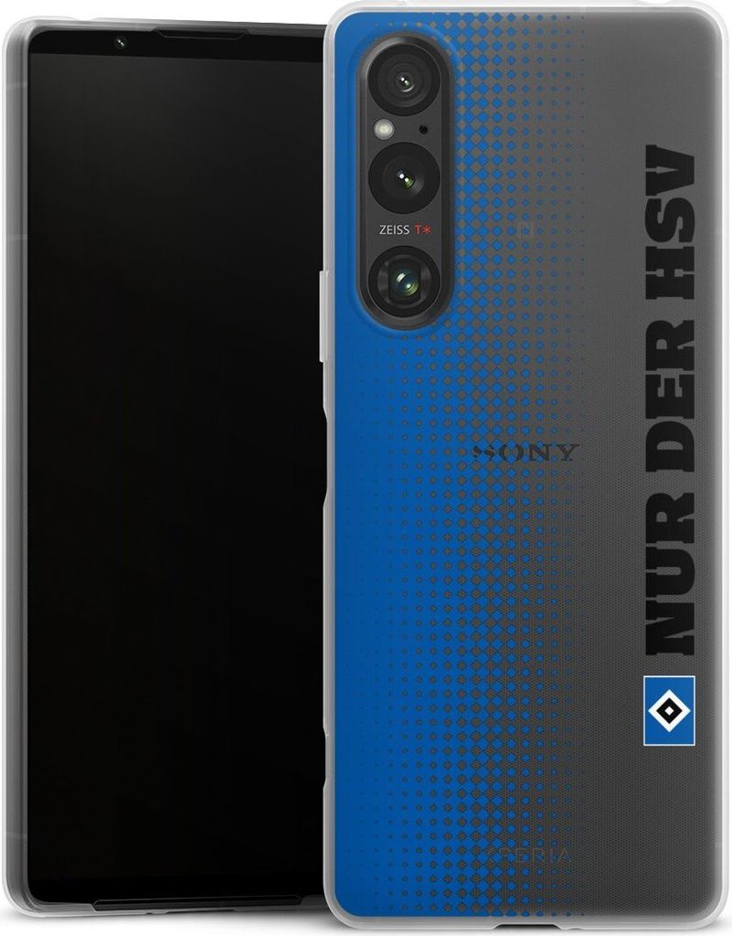 DeinDesign Slim Hülle für Sony Xperia 1 V Silikon Case Ultra Dünn Handyhülle HSV Logo transparent
