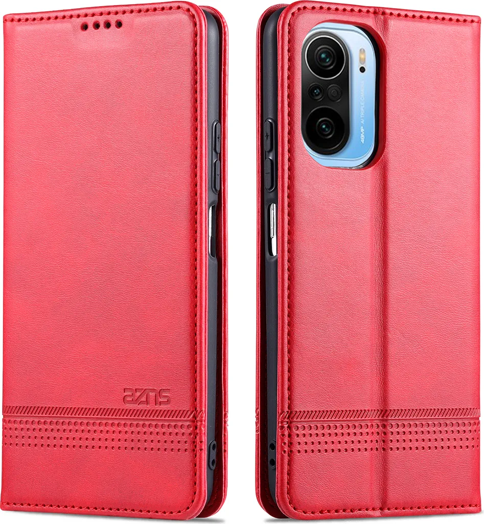 Custodia Flip Poco F3 Rosa - Offerta Portafoglio con Stand Magnetico