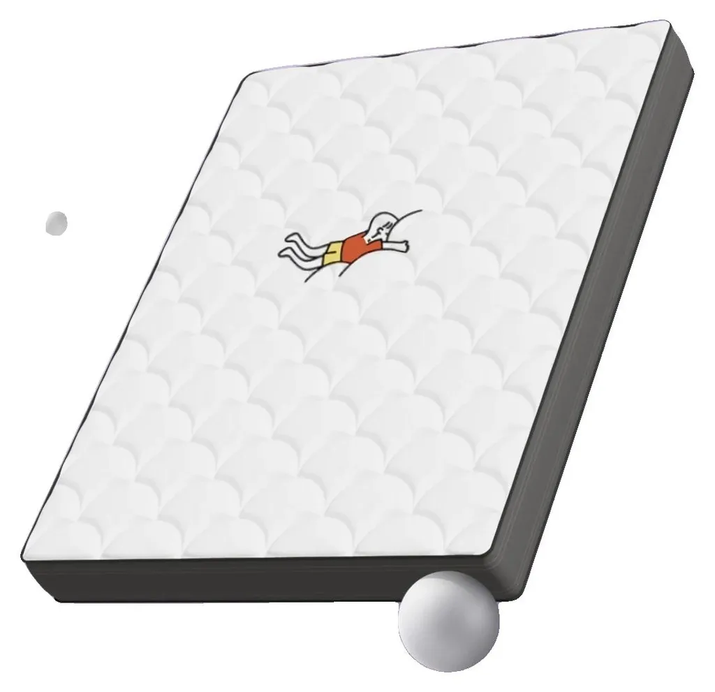 Matelas 140x200 ressorts ensachés et design ergonomique gris chic