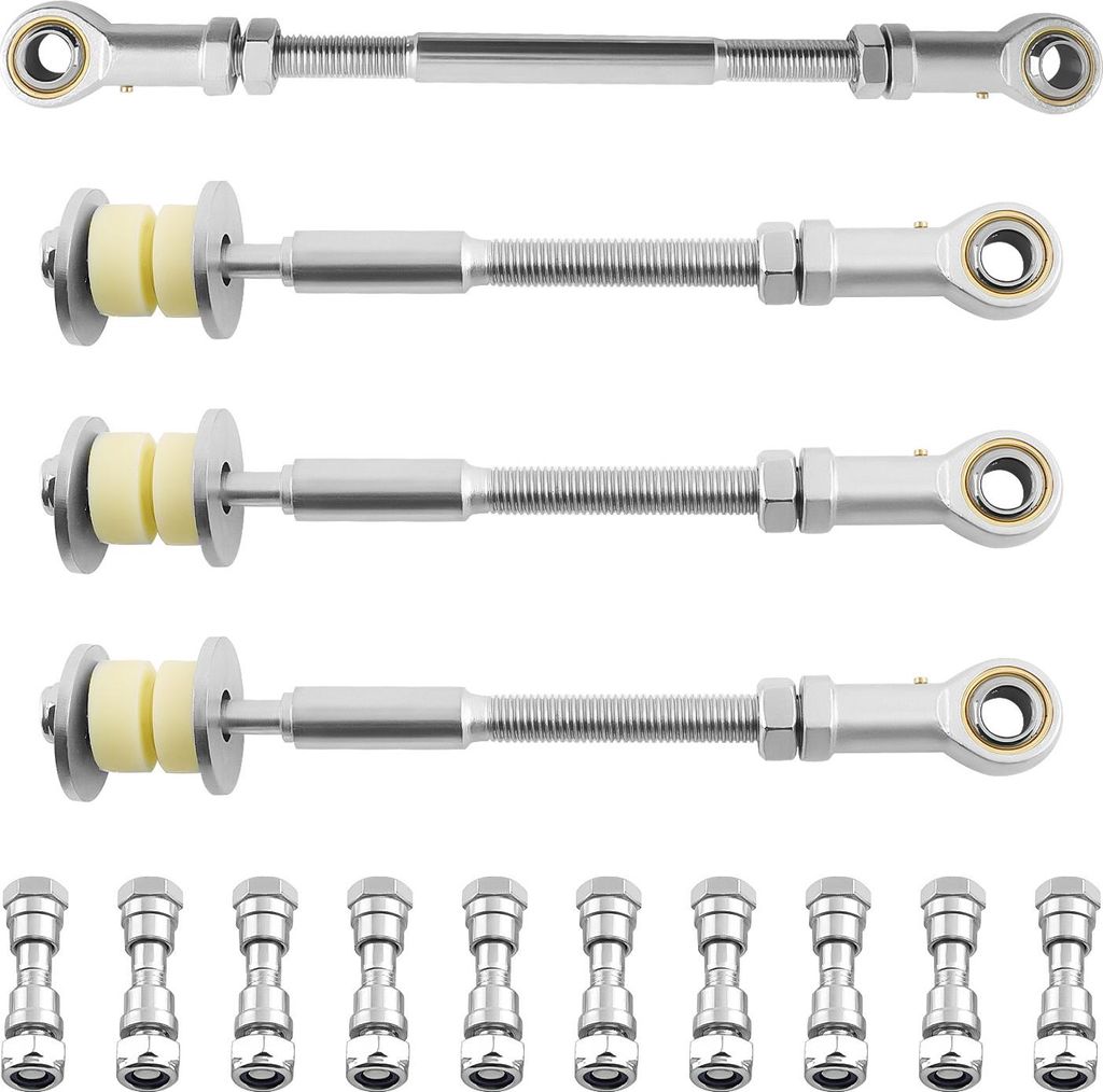 4x Front & Rear Adjustable Sway Bar Link Kit For Nissan Produktbild 