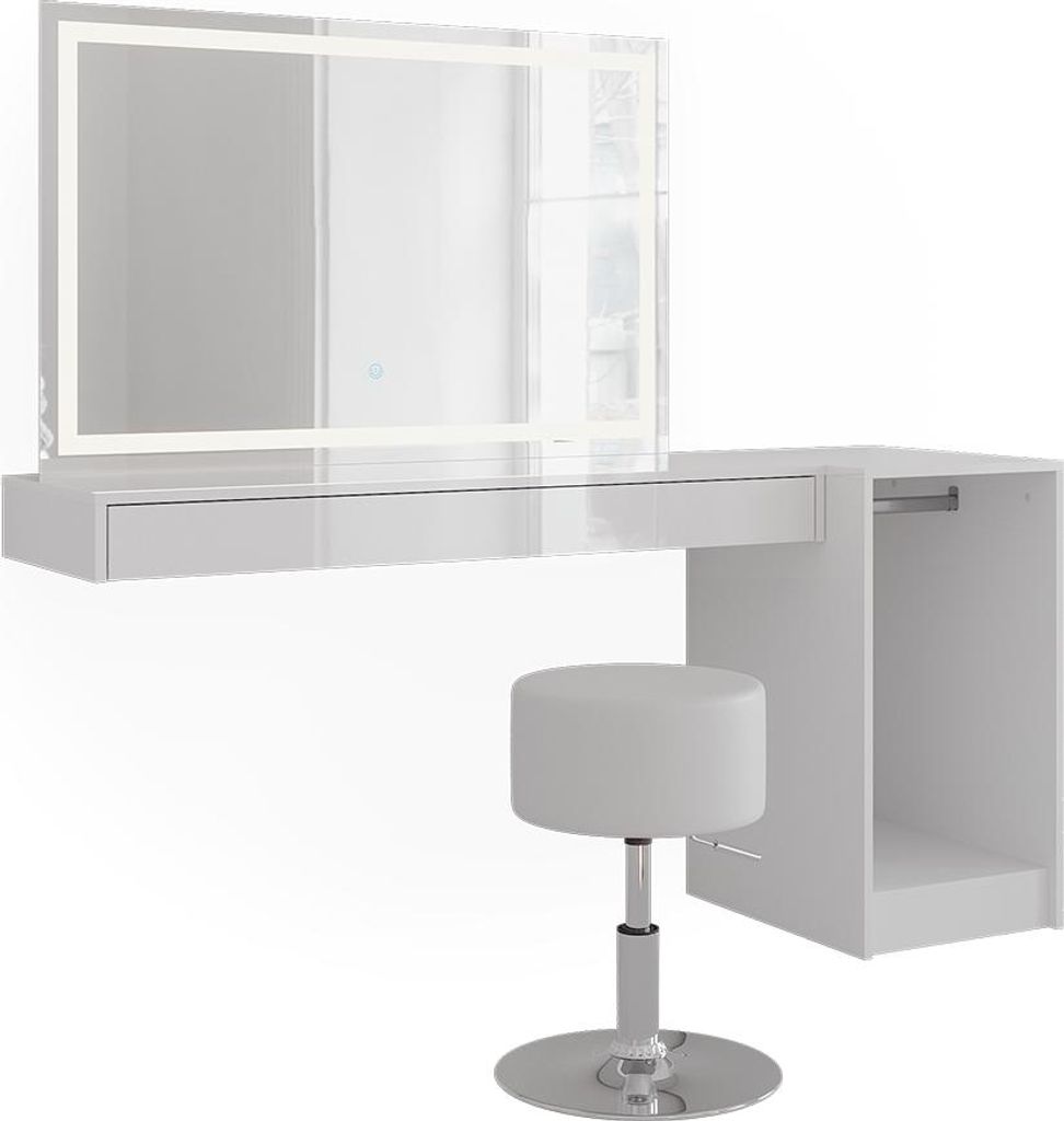 Schminktisch Vicco Sherry Weiß 120 cm 4 Teile, Model 59572