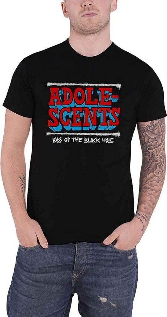 The Adolescents - "Kids Of The Black Hole" T-Shirt für Herren/Damen Uni RO7553 (S) (Schwarz)