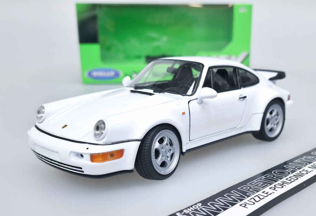 Porsche 911 Turbo - bílá WELLY 1:24 Obrázek produktu 