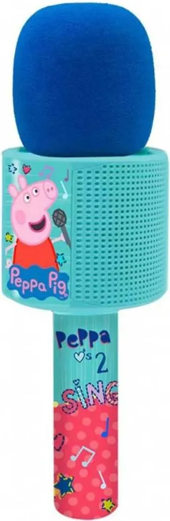 Microphone Peppa Pig Multicolore Bluetooth Musique et Lumières pour Enfant