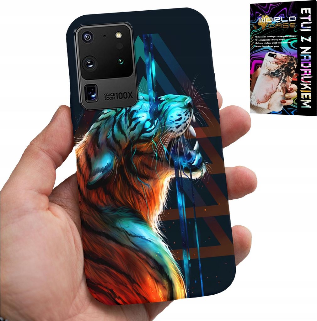 ETUI FÜR SAMSUNG GALAXY S20 Ultra - TIGER MALE MODELLE FÜR HÜLLE, GEHÄUSE