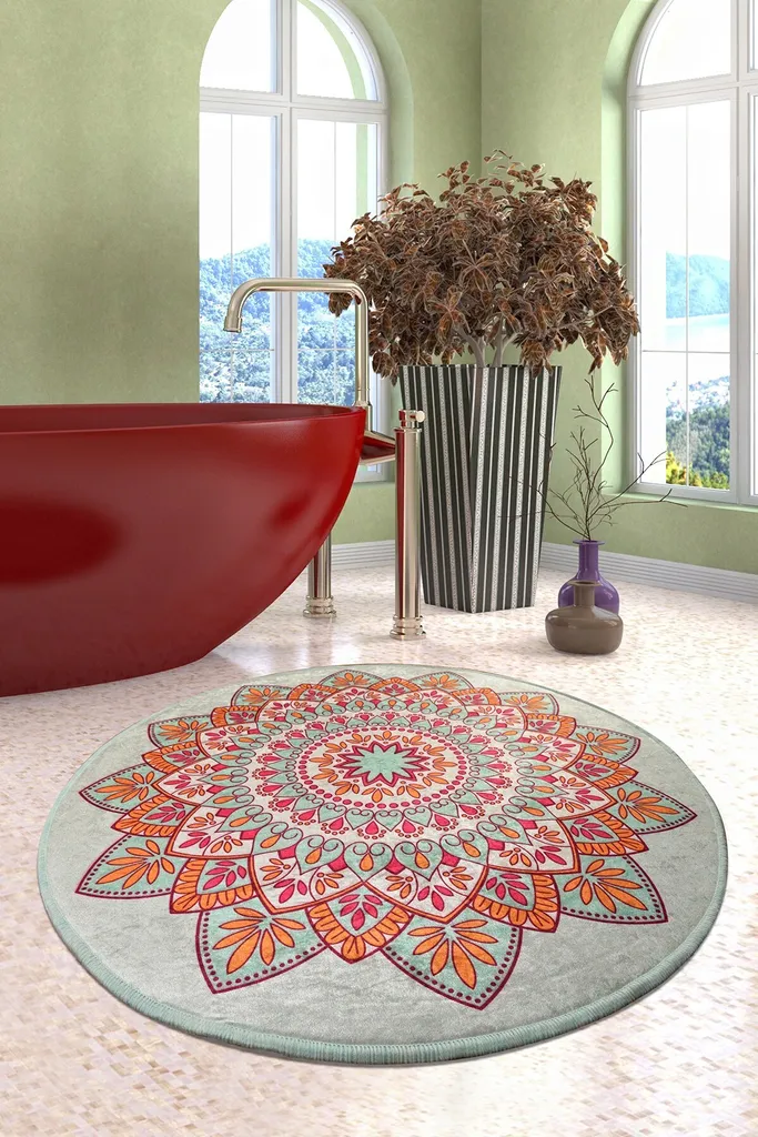 Tappetino Bagno Moderno Mijolnir Royal Djt 100x100 Multicolore