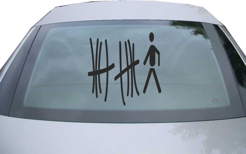 Indigos UG - Aufkleber Heckscheibe & Motorklappe DE6105 - schwarz - 600x599 mm - human mathematics - Auto Scheiben Fenster Heckklappe Tuning Racing...